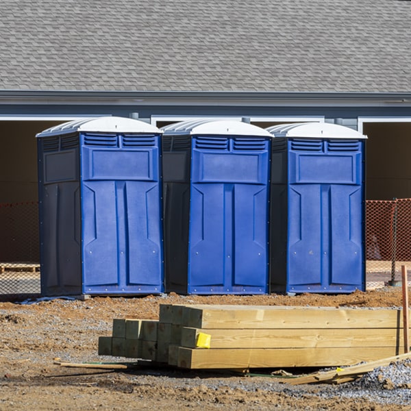 what is the expected delivery and pickup timeframe for the porta potties in Hull Georgia